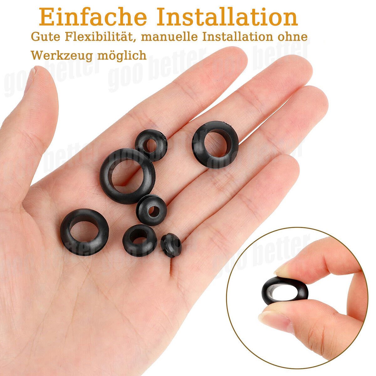 260pcs grommets cable grommets cable grommet rubber grommet assortment set - HomeDIYer