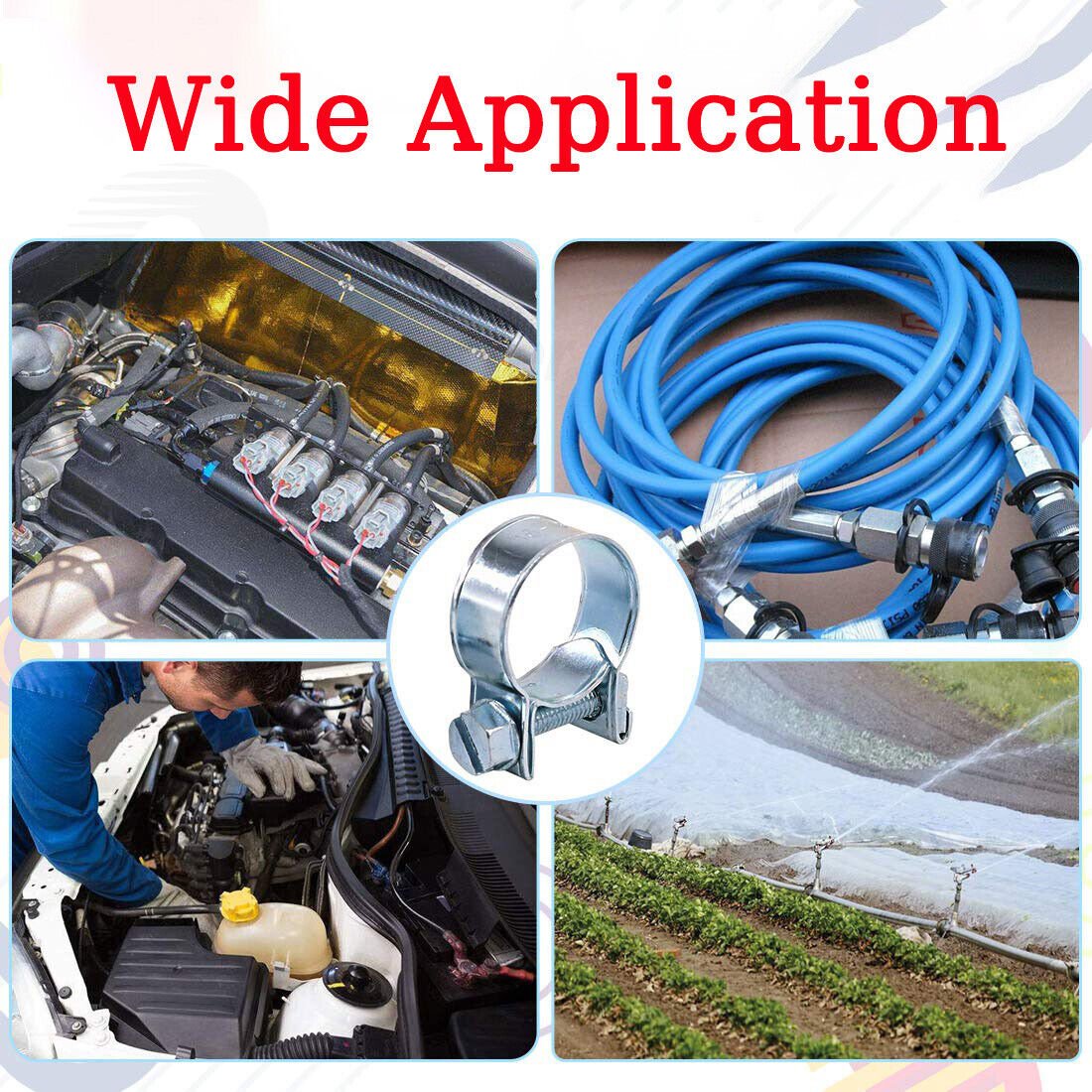 135x hose clamps mini clamps 8 - 18mm hose clamps clamps assortment set - HomeDIYer