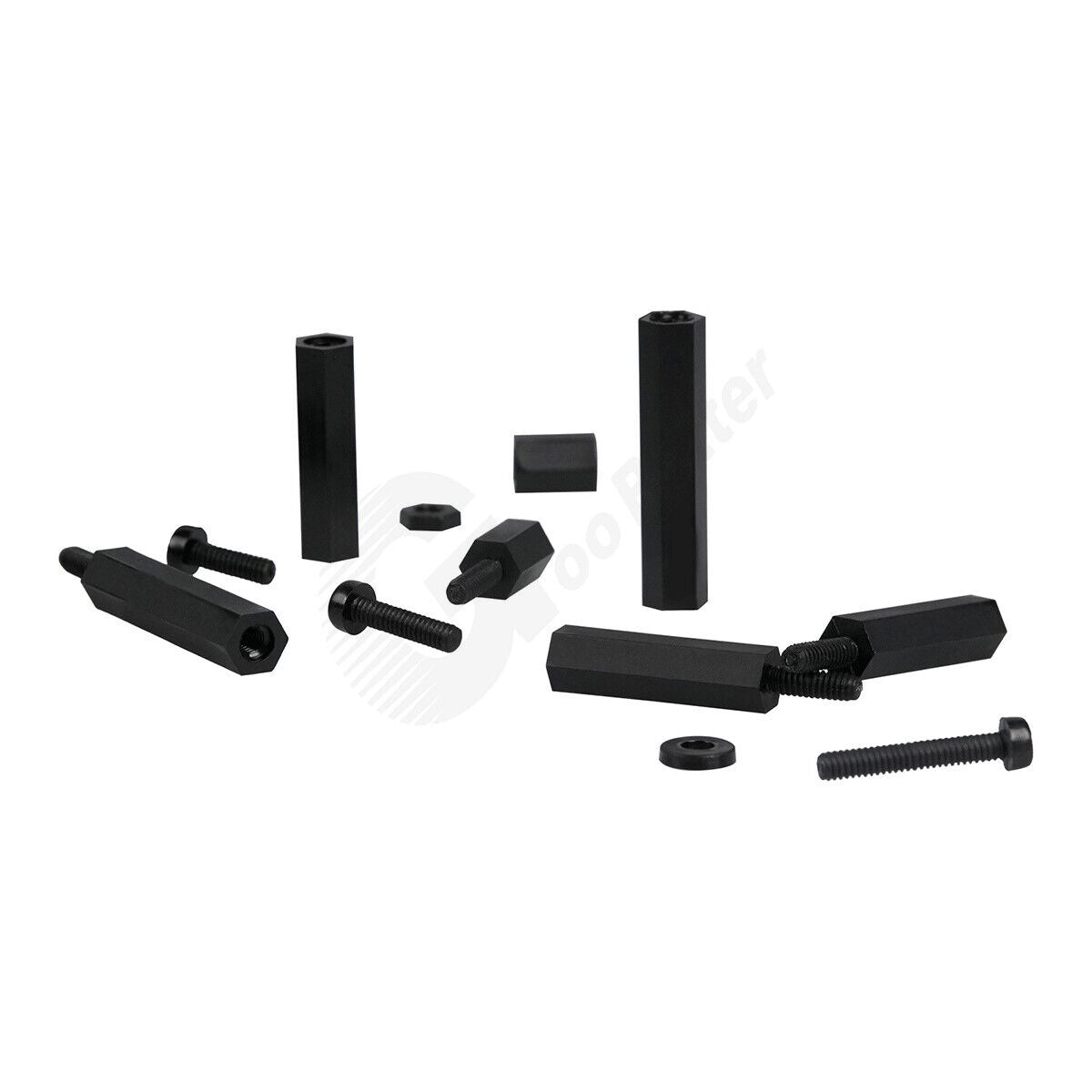 320Pcs M2 Nylon Male Female Hex Column Standoff Spacer PCB Board Screw Nut Kit - HomeDIYer