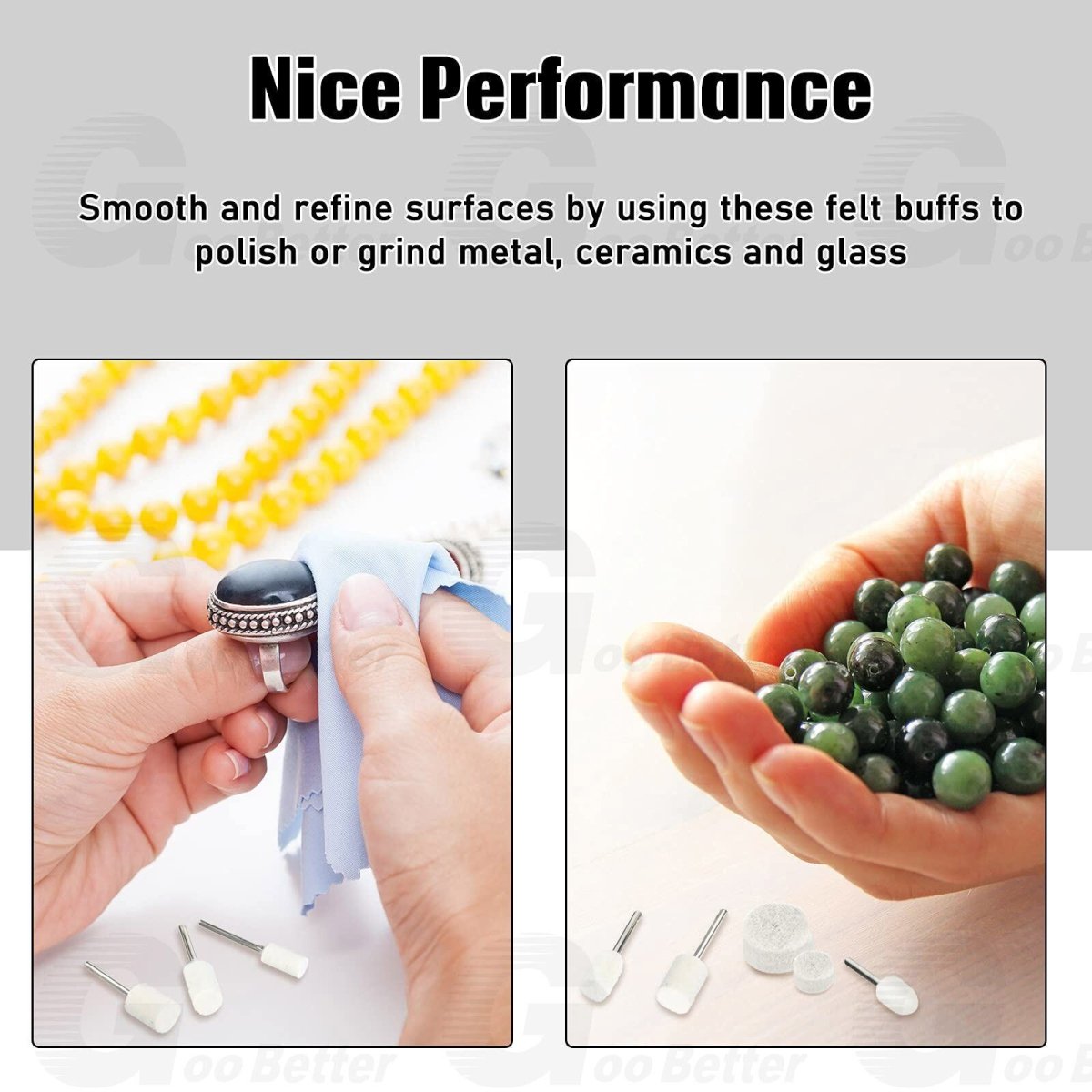 88Pcs dremel polishing kit Wool Buffing Pads Felt Rotary Tool Waxing - Head Wheel - HomeDIYer