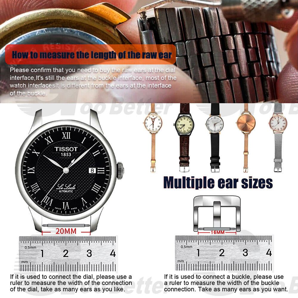 270pcs spring bars 8 - 25mm stainless steel spring pins watch pins 1.8 mm watch repair - HomeDIYer