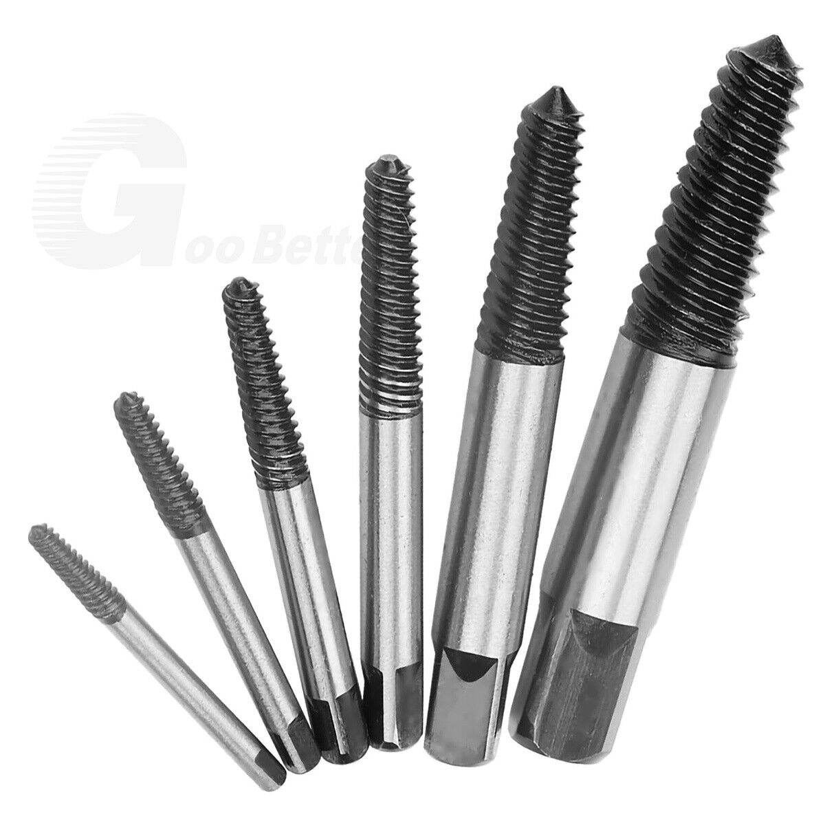 6Pcs Screw Extractor Set Drill Bits 1 - 6 Out Broken Damage Screws Bolt Remover - HomeDIYer