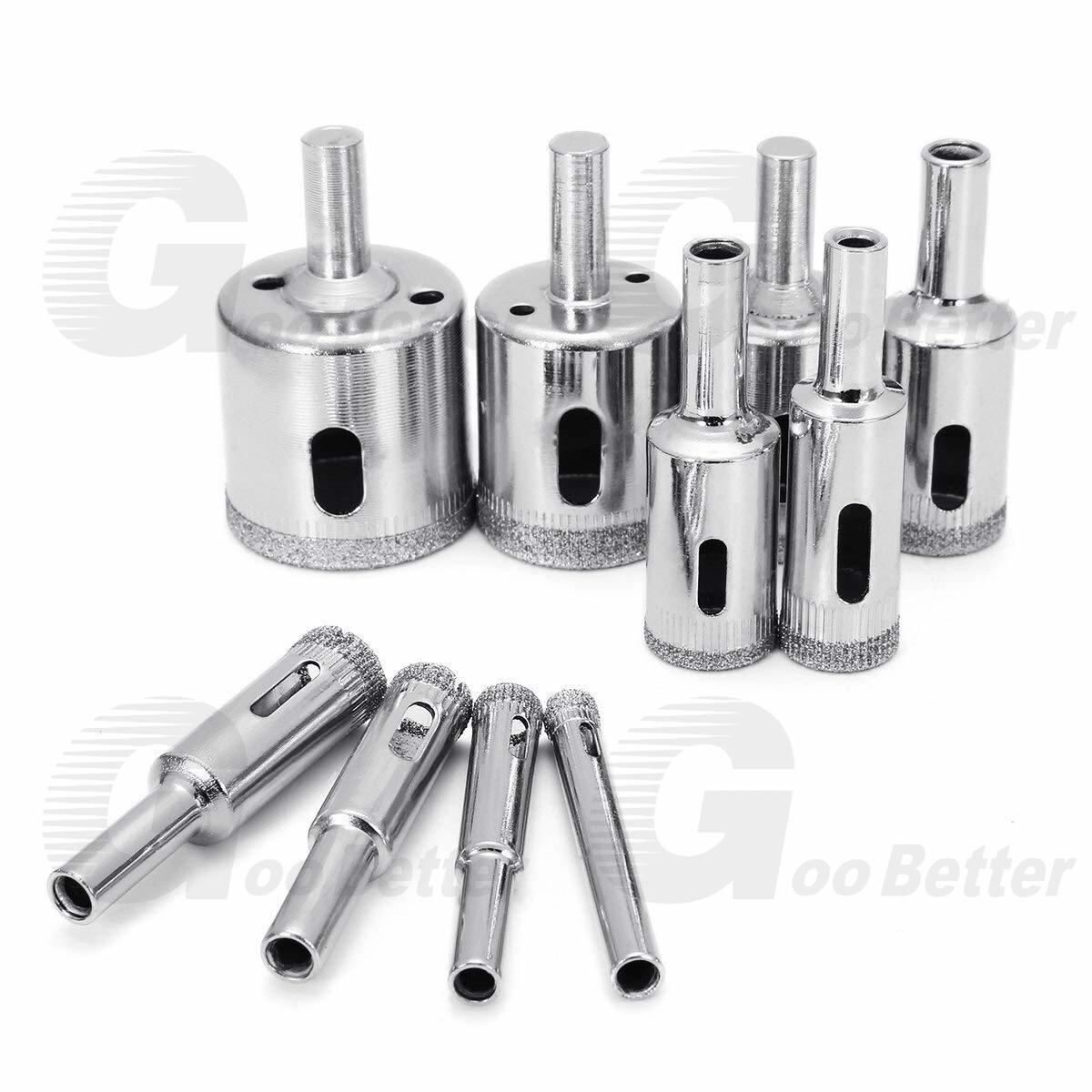 6mm - 32mm Diamond Hole Saw Kit Drill Bits Set Cutter Glass Ceramic Tile Porcelain - HomeDIYer