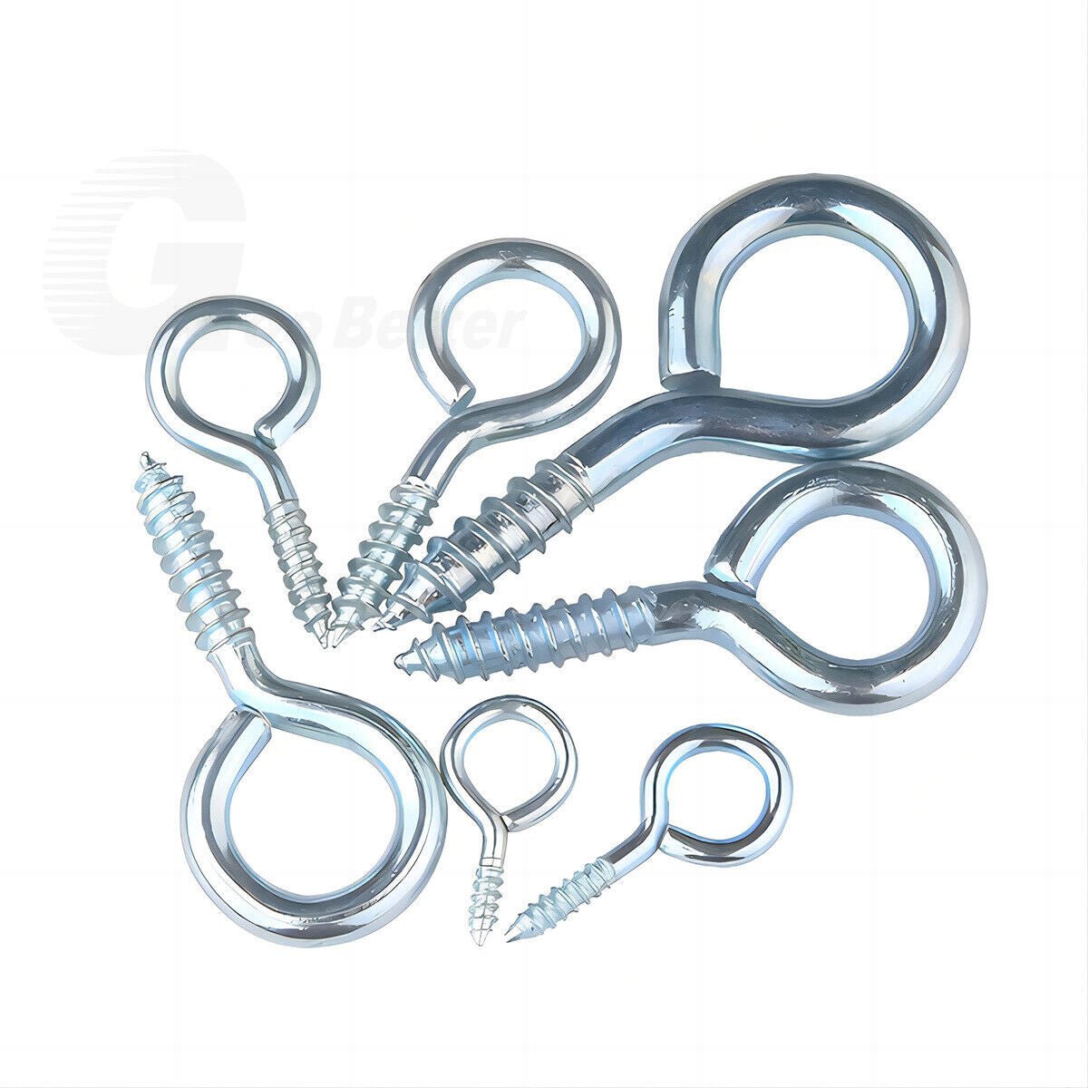 150x eyebolt eyebolt screw ring round wood thread 1 - 4 assortment set - HomeDIYer