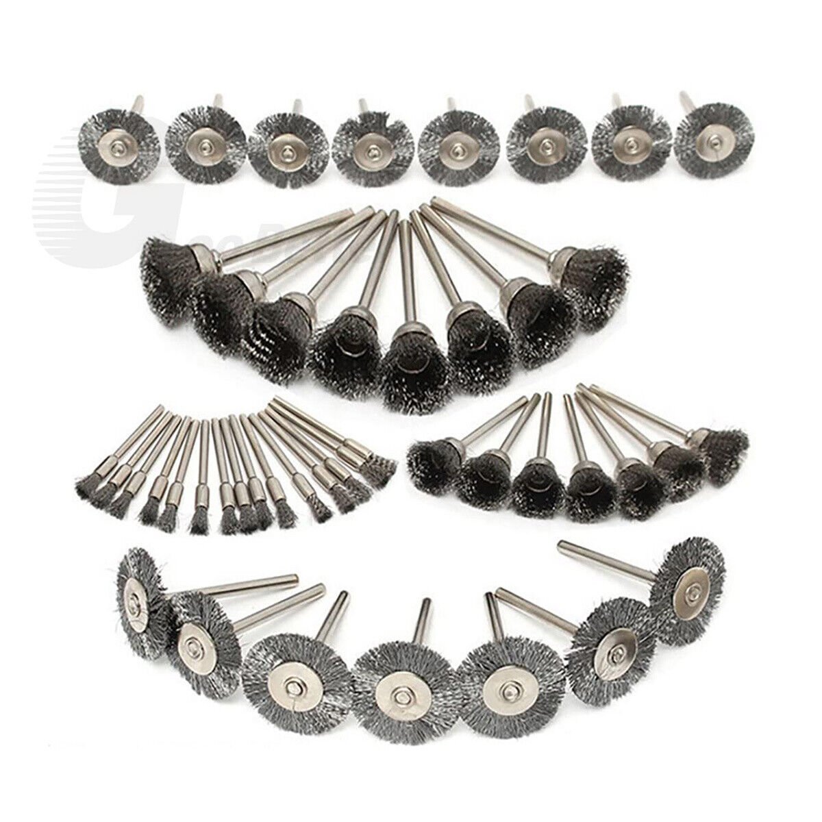 45x Wire Brush Set Disc Brush Wire Brush Wheel Brush For Dremel Sanders - HomeDIYer
