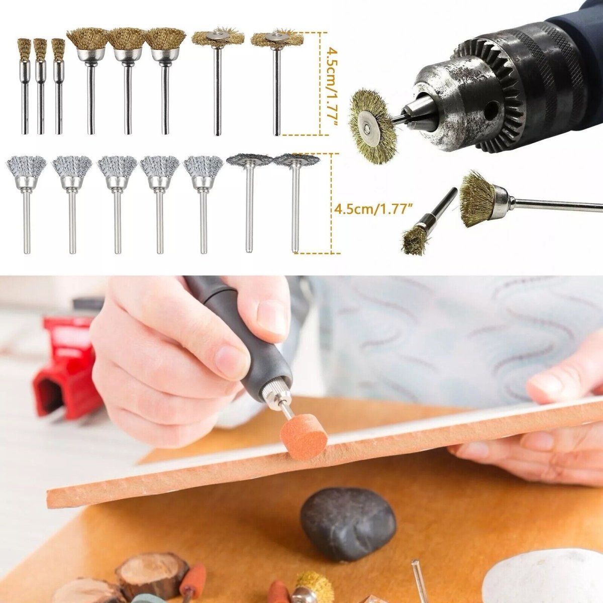 271pcs Rotary Tool Accessories Kit Grinding Sanding Polishing Set for Dremel - HomeDIYer