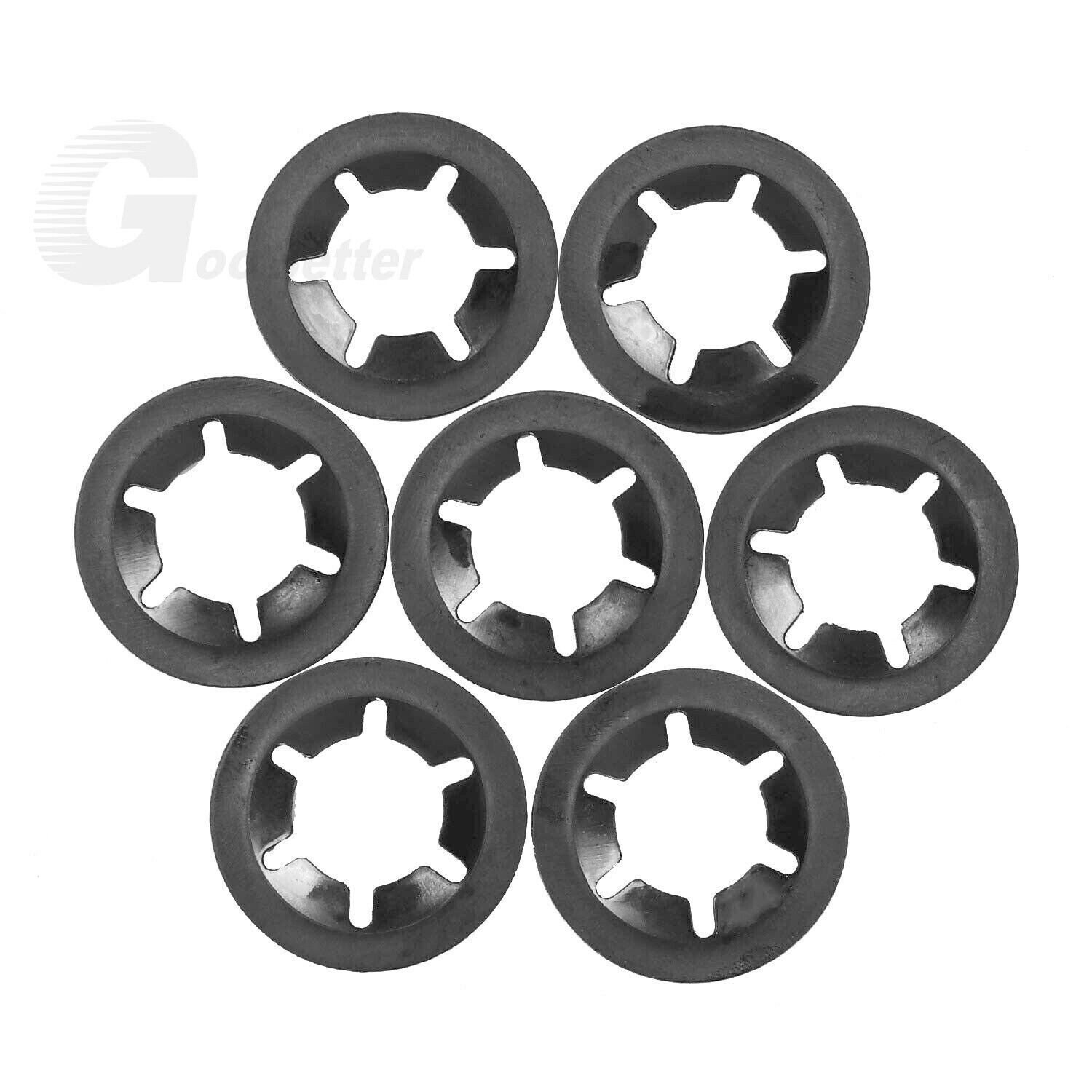 260Pcs Starlock Washers Push M3-M12 On Lock Star Tooth Grab Fastener Clips Set