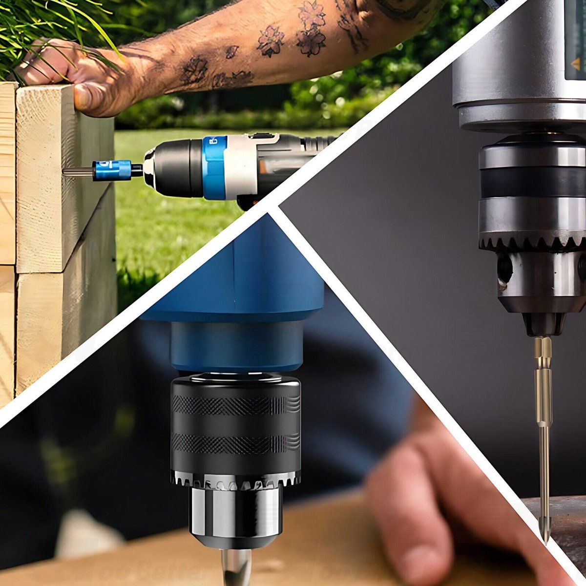 7PCS Drilling Tool Cross Alloy Drill Bits Set Hole Opening Efficient Universal - HomeDIYer