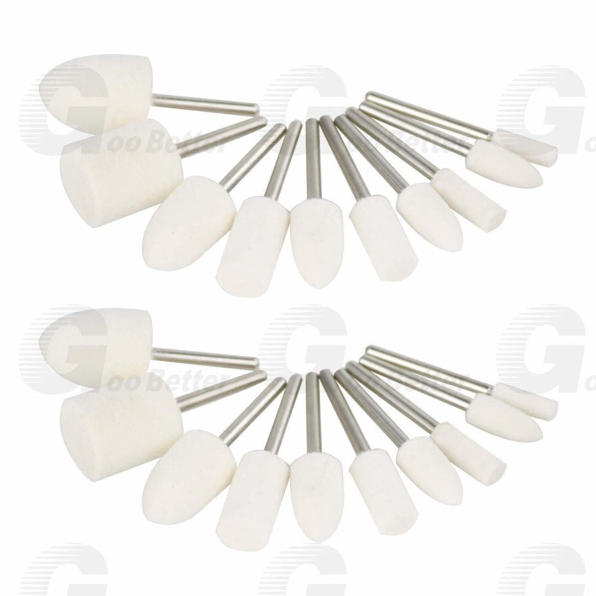 100Pcs Wool Felt Polishing Buffing Pad Waxing Wheel Rotary Tool Kit For Dremel - HomeDIYer