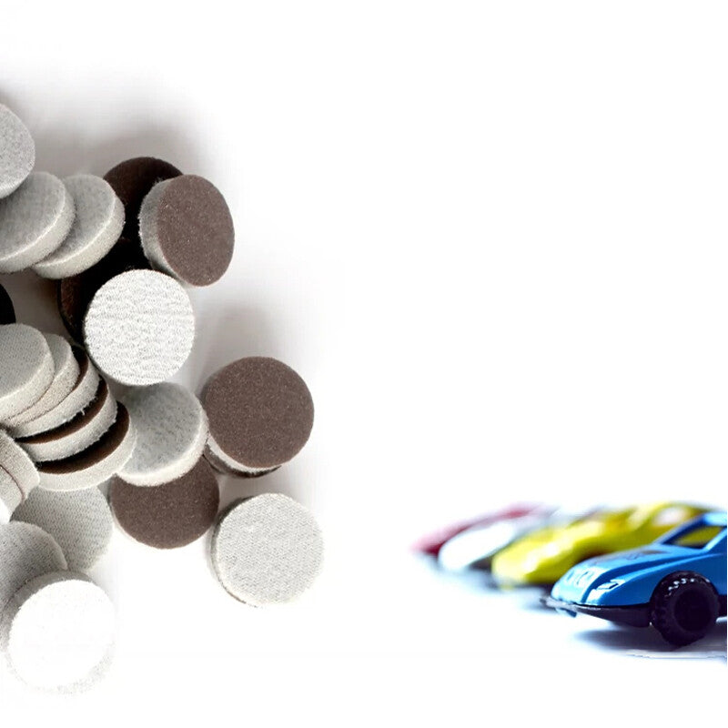 1" 25mm Sponge Red Sandpaper Wet And Dry Sanding Discs Foam Block 300-2000 Grit