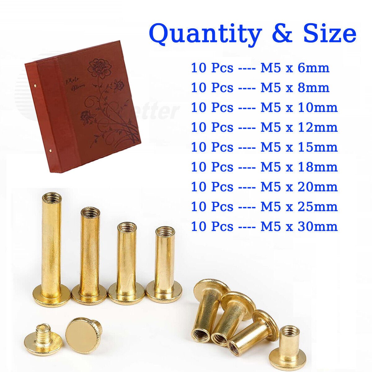 Leather Rivets Tool Metal Stud Set Double Cap Fixing Belt Repair Craft DIY Kit - HomeDIYer