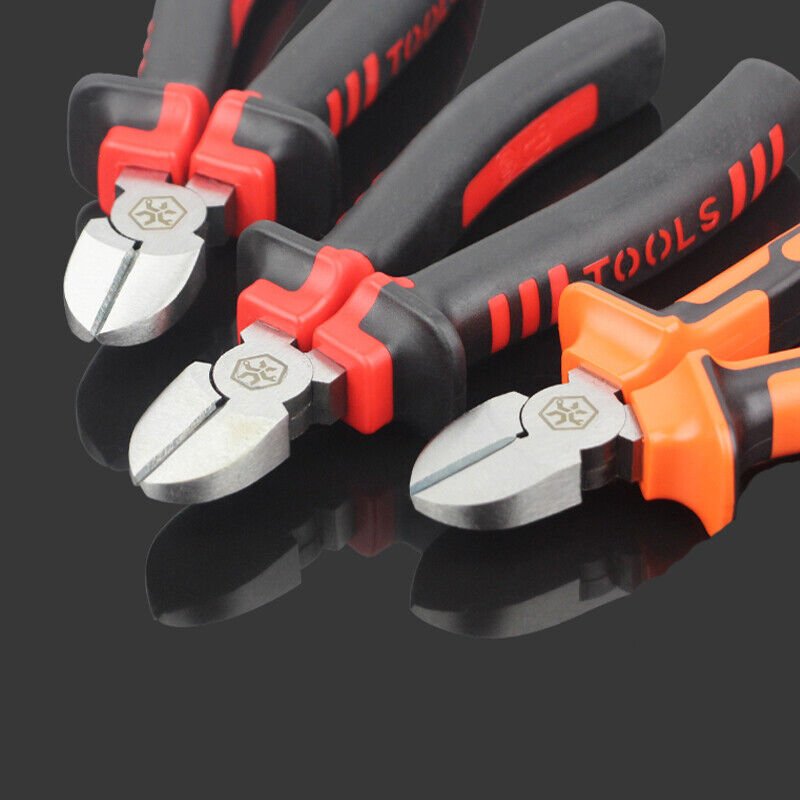 Diagonal Side Cutting Pliers Wire Cutters Anti - Slip electrician - HomeDIYer