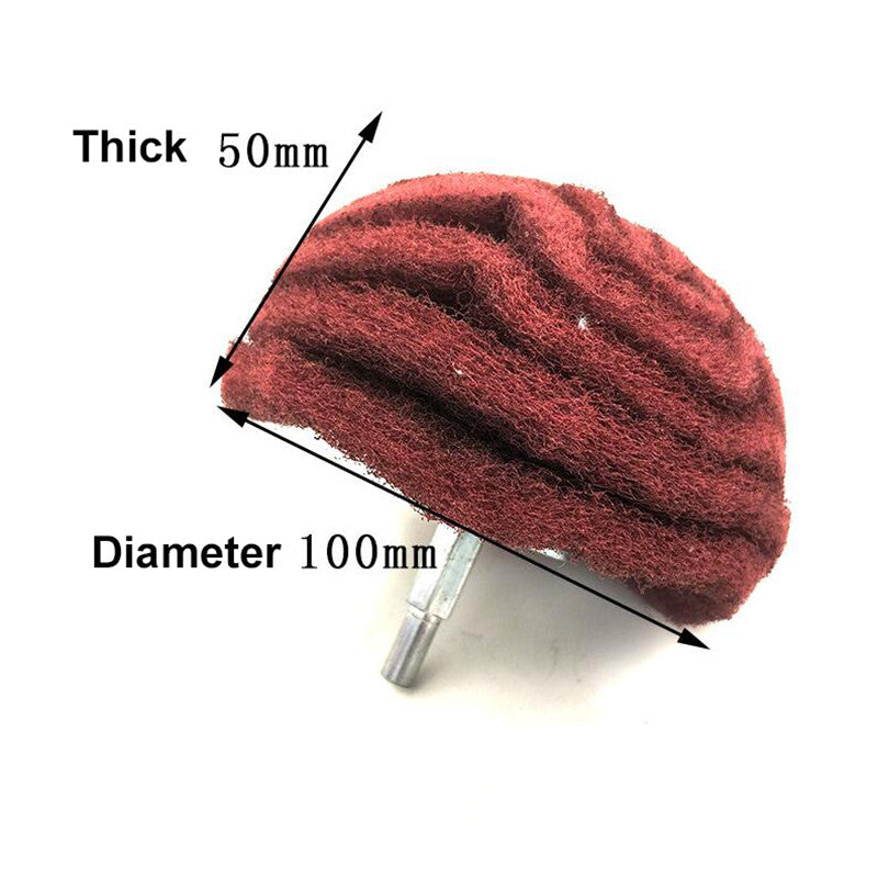 Nylon Fiber Wheel 6mm Shank Dia 50mm - 100mm Abrasive Buffing Polishing Wheel