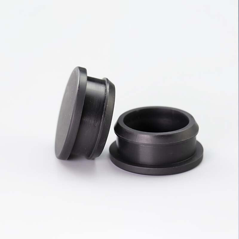 Black Snap-on Hole Plug Silicone Rubber Blanking End Caps Seal Stopper 2.5~14mm
