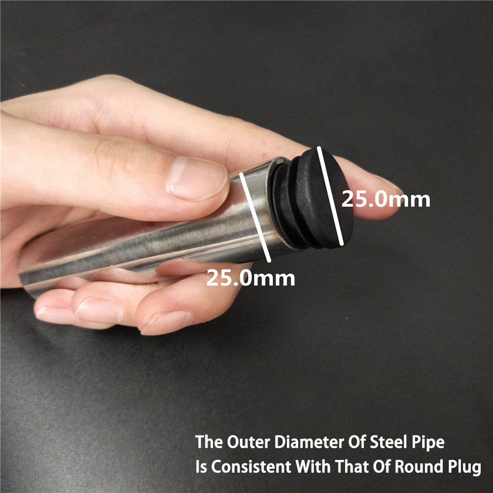 Application example showing end caps used in clothing rack system