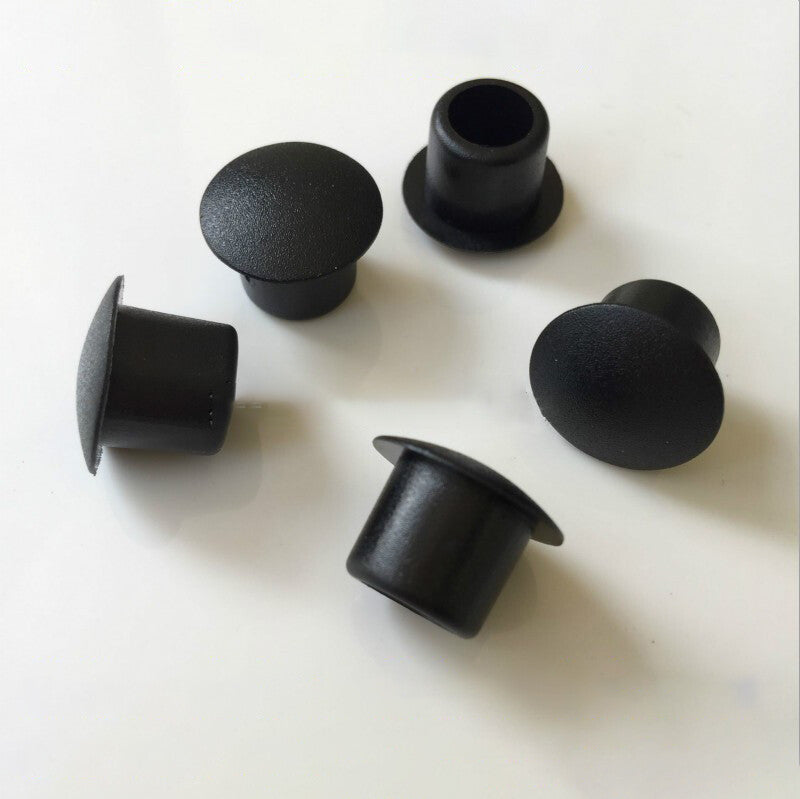 Hole Plugs Plastic Blanking End Caps Tube Pipe Inserts Plug Bung Black Soft Plug