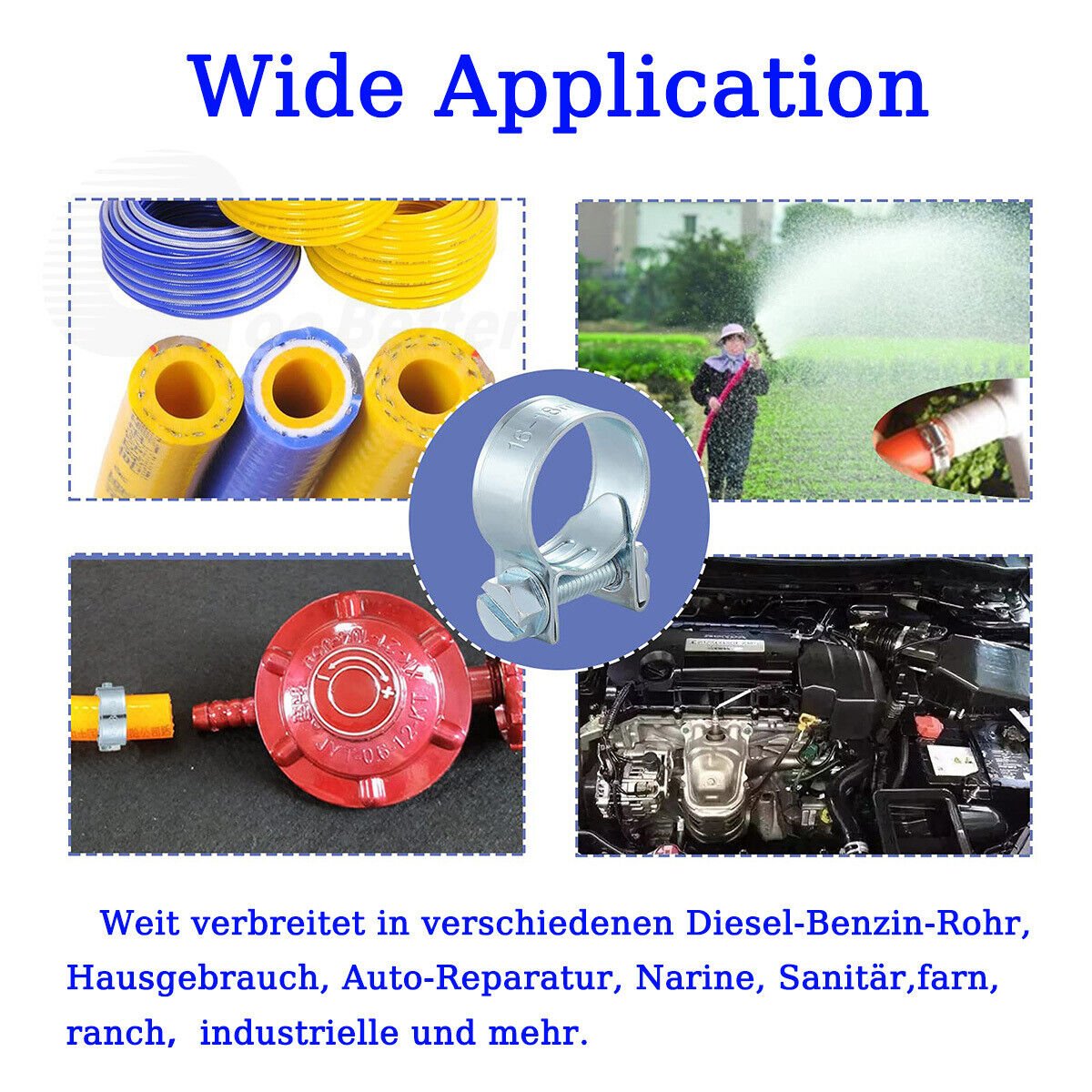 135x hose clamps mini clamps 8 - 18mm hose clamps clamps assortment set - HomeDIYer