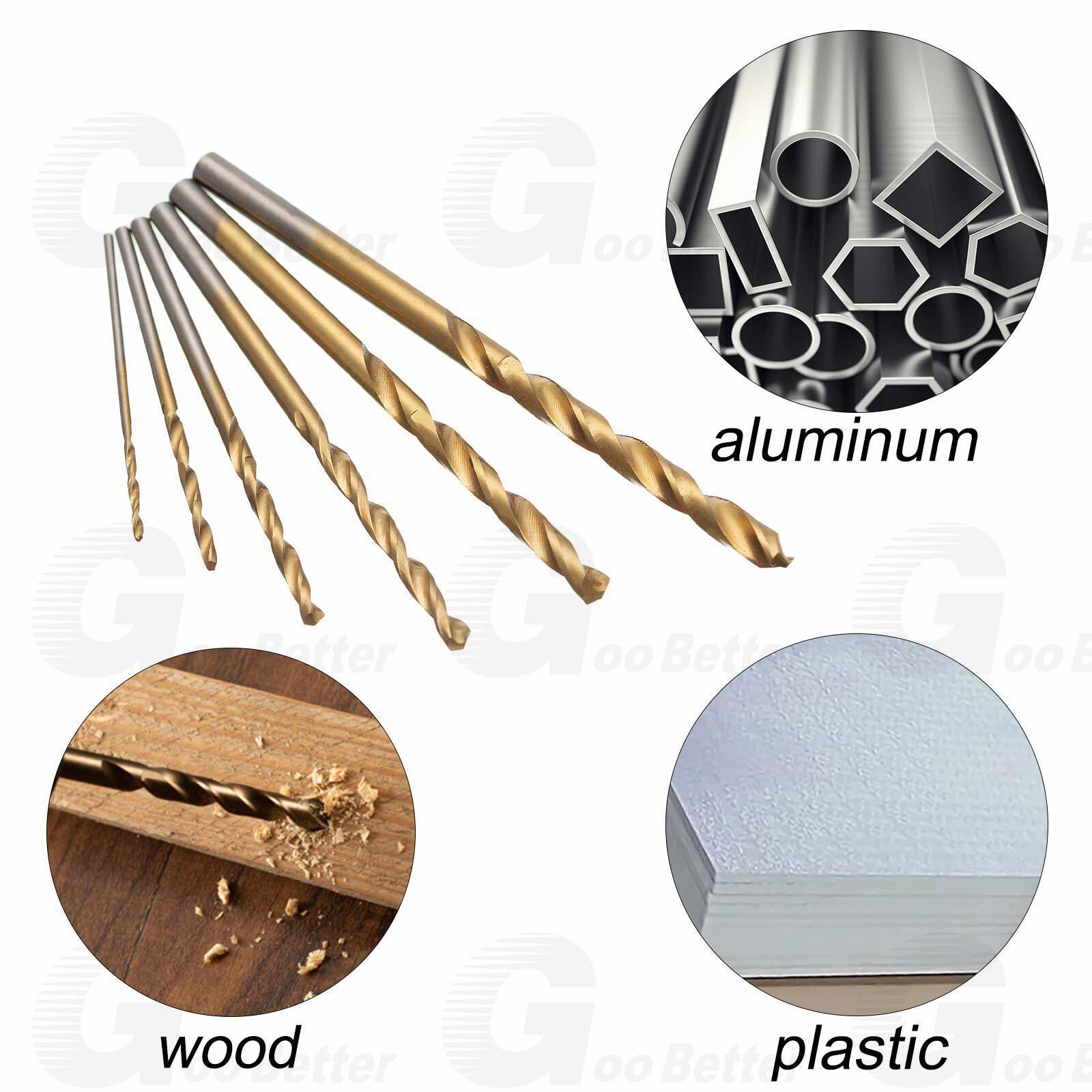 50PCS Mini Micro Round Shank Drill Bits Set Small Precision HSS Twist Drill Bits