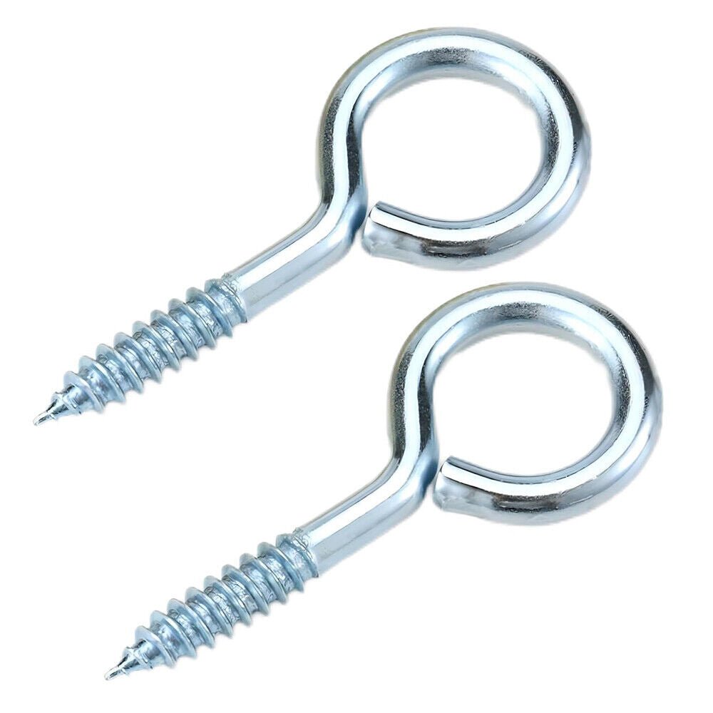 280 Pcs Eyebolts Galvanized Eyebolts Screw Hooks Eye Hooks Wooden Thread - HomeDIYer