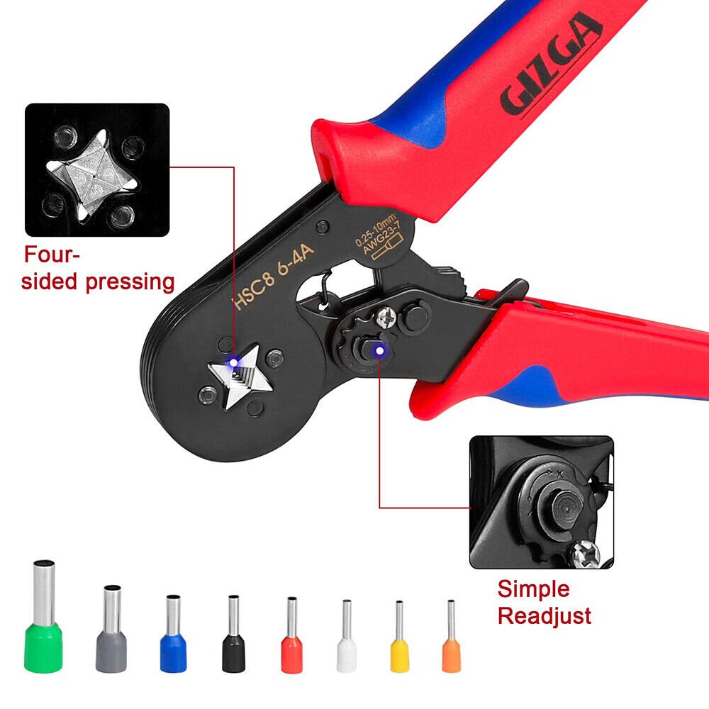 1800 crimping pliers wire end ferrule set 0.5mm - 10mm² wire end ferrule pliers pliers - HomeDIYer