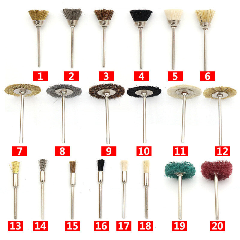 3.0mm Shank Polishing Brush Buffing Wheel Discs For Drill Bit Grinder Rotary NEW