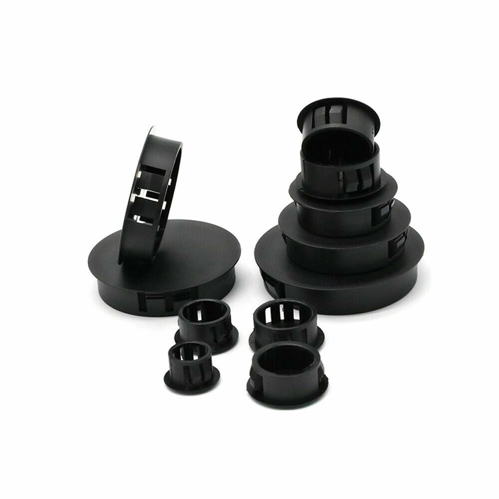 Plastic end cap installed on metal tube for furniture protection