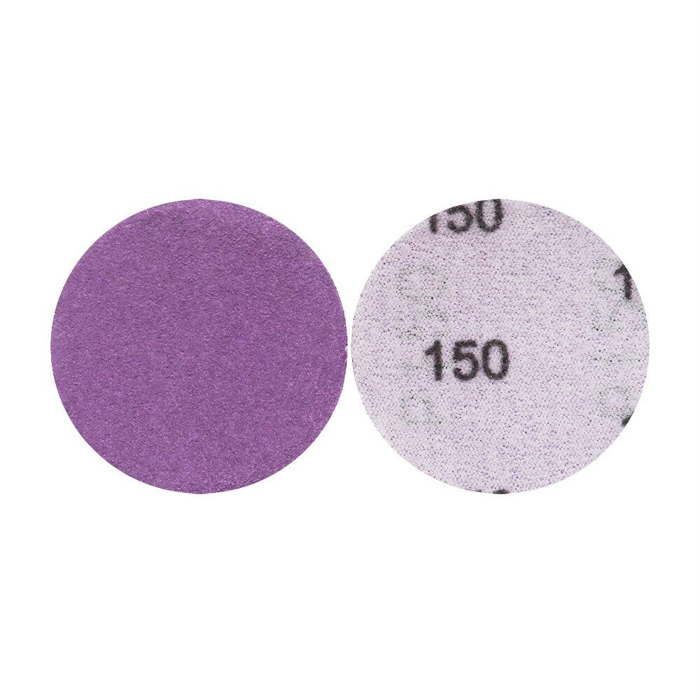 Demonstration of the 2-inch sanding disc's flexibility for contour sanding on DIY projects.