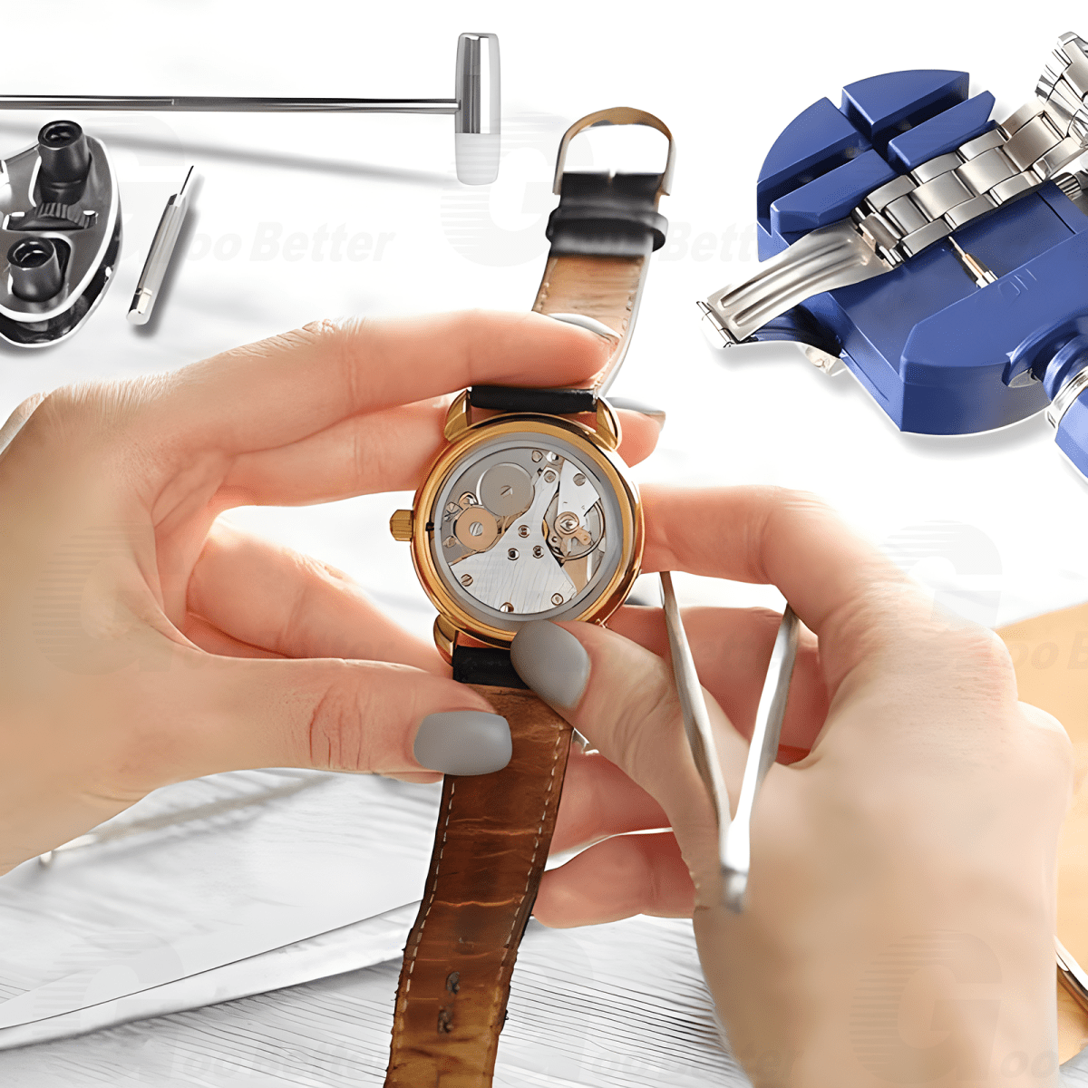 147 PCS Watch Repair Kit Watchmaker Back Case Remover Opener Link Pin Spring Bar - HomeDIYer