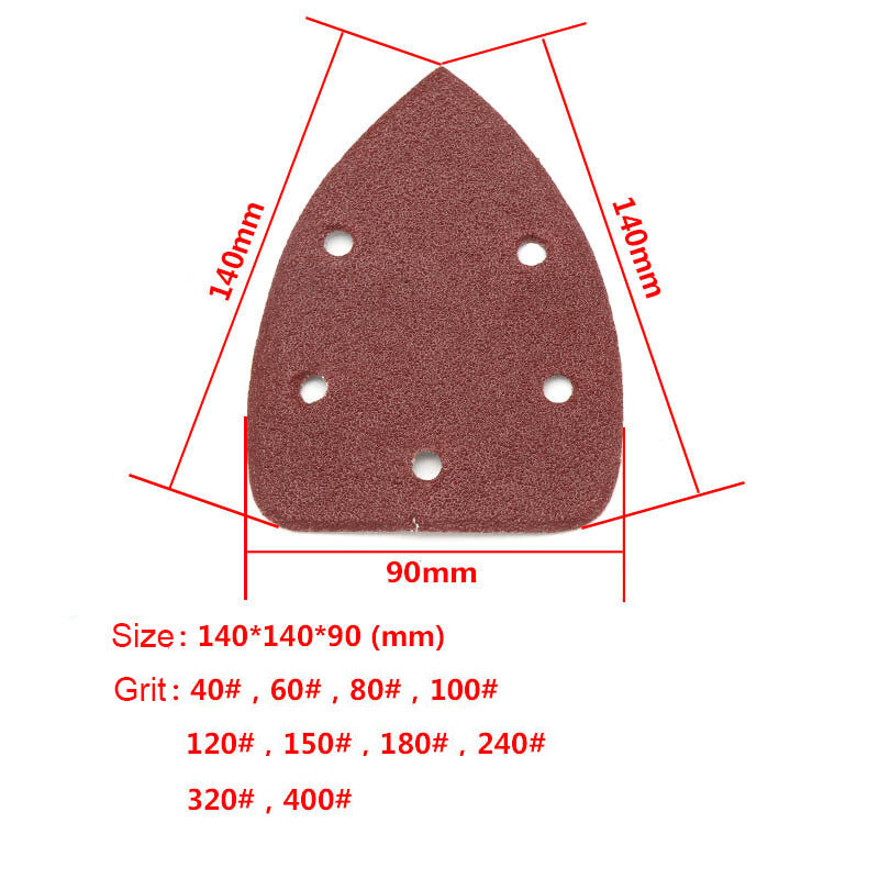 30Pcs 40-400 Grit Mouse Sanding Sheets Sandpaper For Black & Decker Palm Sander