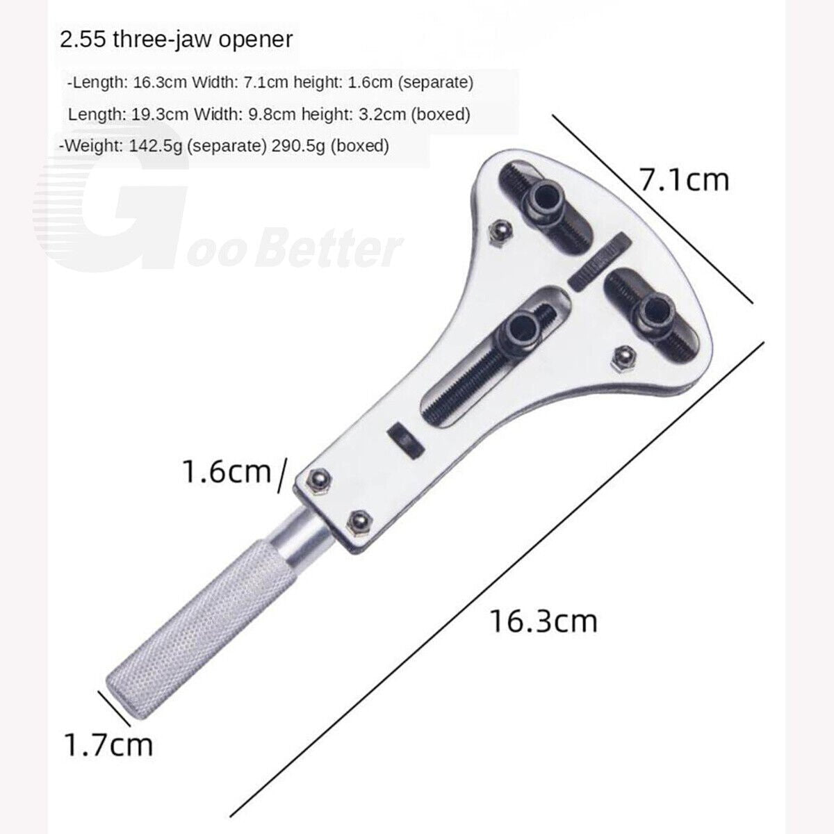 19x Watch Repair Tool Back Case Opener New Wrench Maker Screw Cover Remover Kit - HomeDIYer