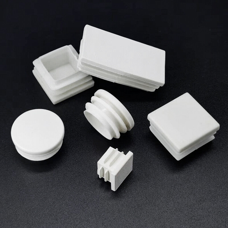 Size comparison chart with square and rectangle caps aligned with measurements