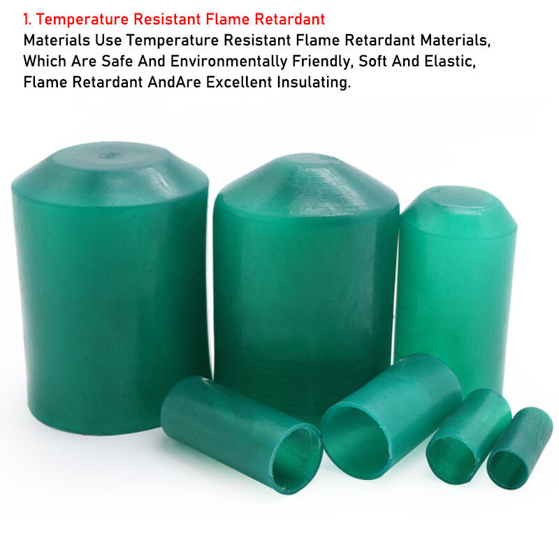 Heat shrink end cap during installation with heat gun showing shrinkage process