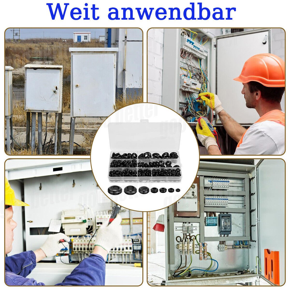 260pcs grommets cable grommets cable grommet rubber grommet assortment set - HomeDIYer