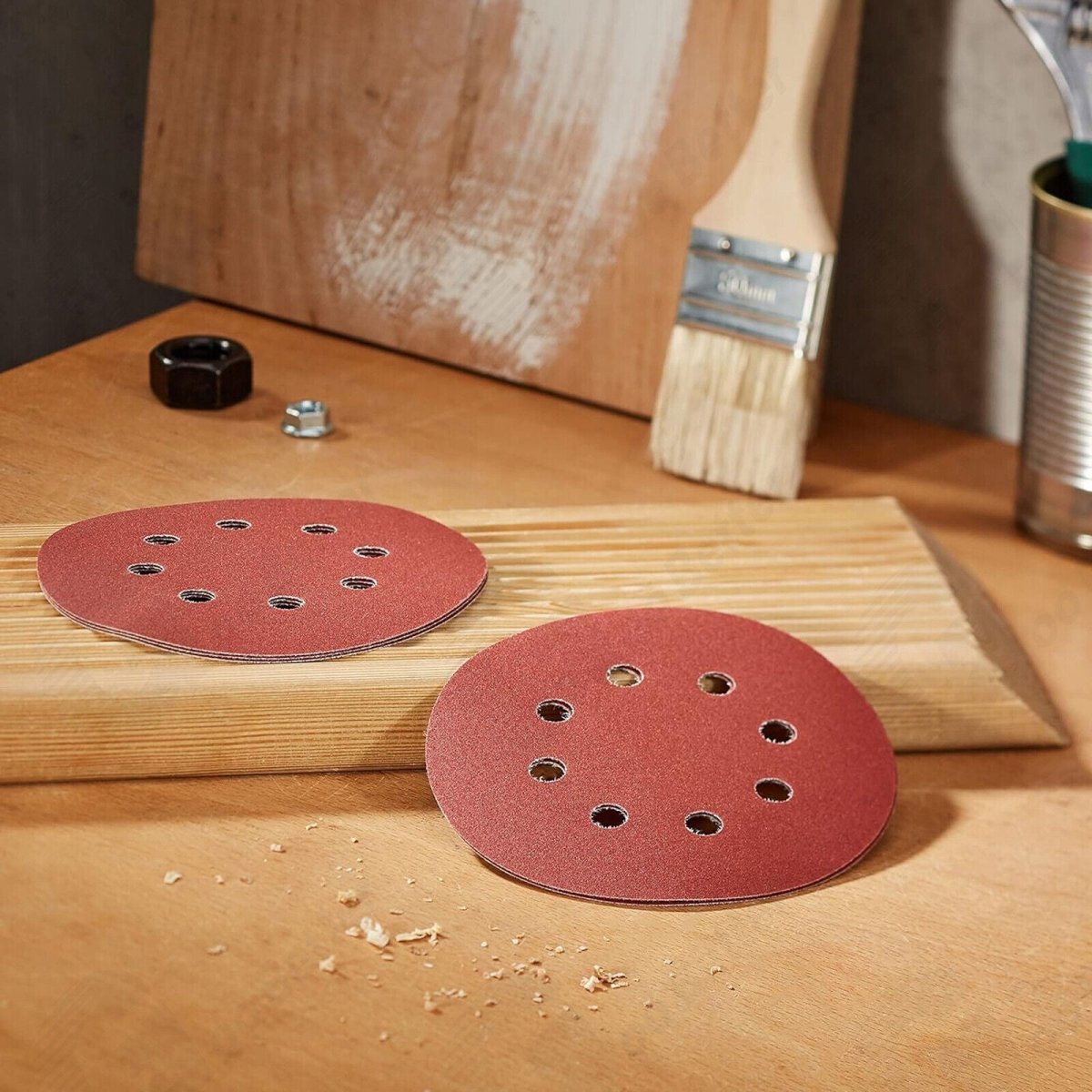150pcs 5 Inch 8 Hole Dustless Hook and Loop Sanding Disc Sander Round Sandpaper - HomeDIYer