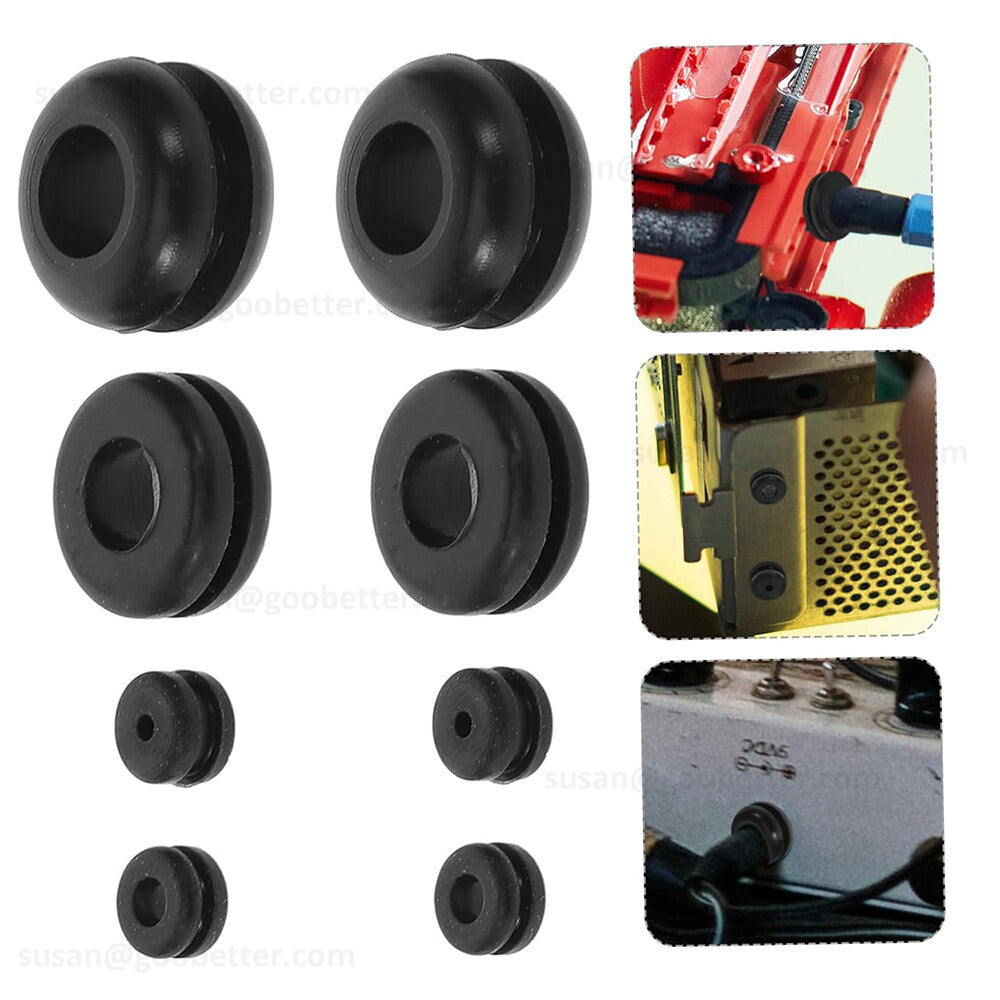 Wiring Grommets - Rubber Open Grommet - Cable Hole Plug Bung Wire Cable Protect