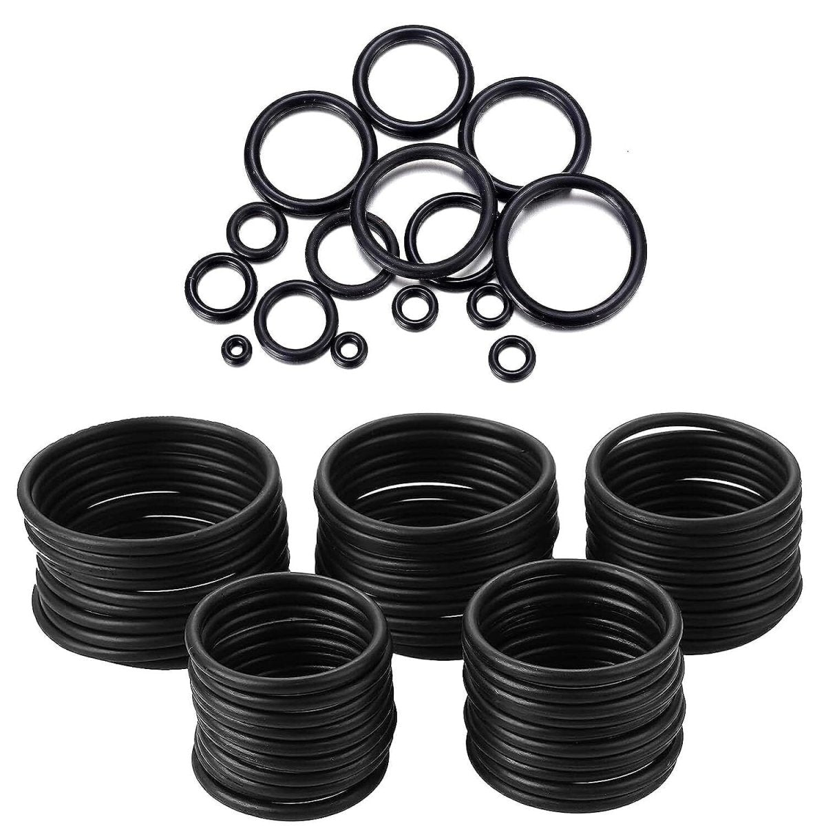 O Ring Assortment Rubber Sealing Rings Set O - Rings Oring Seal 1200 Pieces 6 - 28mm - HomeDIYer