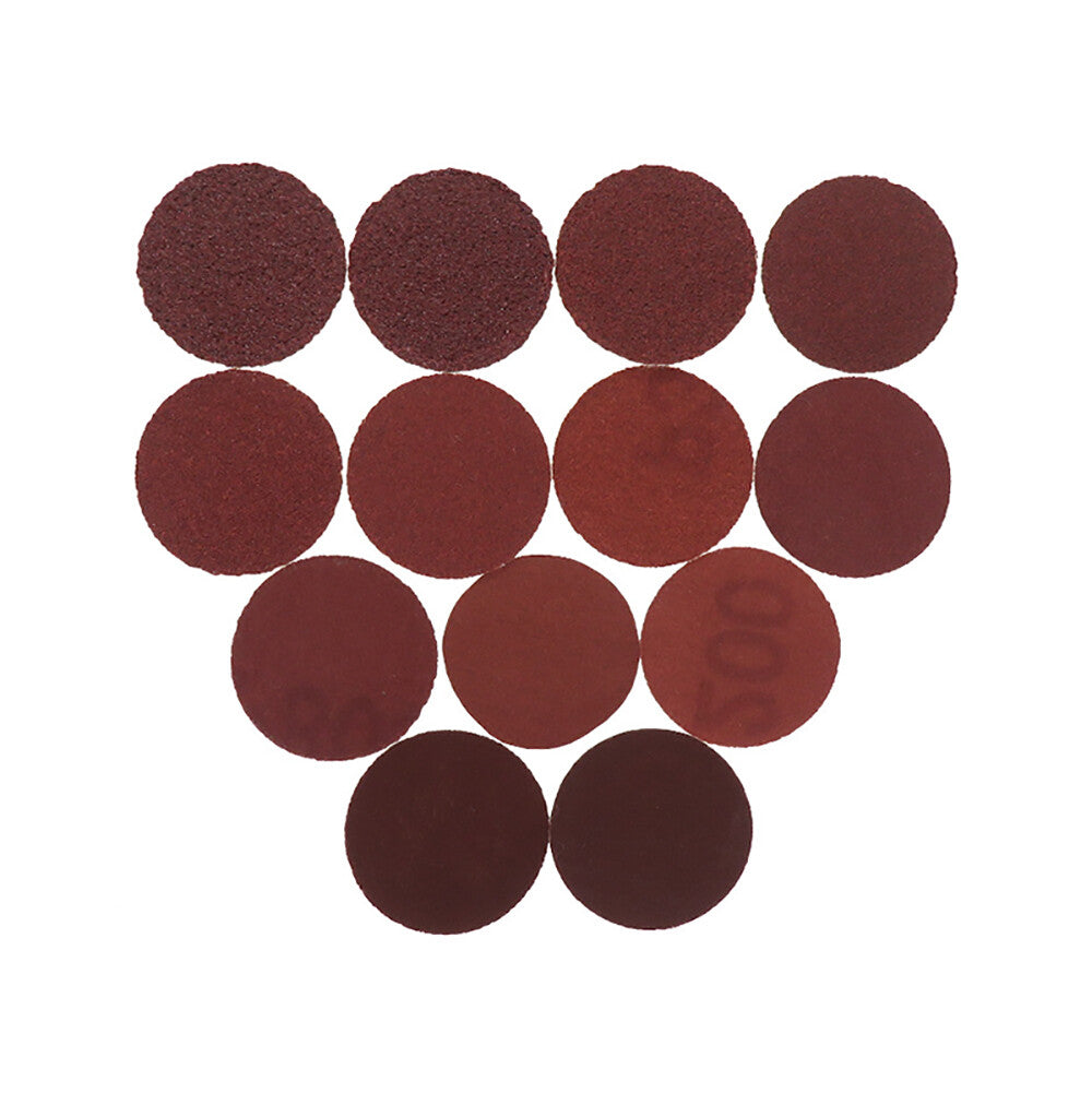 Round Dry Wet Sanding Disc Sandpaper Hook Loop Red 1 inch 25mm 60-2000 Grit