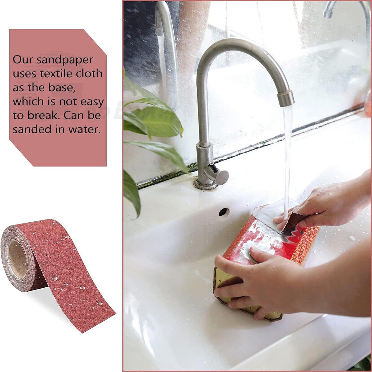 400Grit 5m Aluminium Oxide Sandpaper Roll Apolishing Sandpaper Grinding Abrasive - HomeDIYer