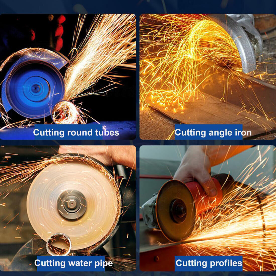 10Pcs Cutting Disc 115mm 4.5" Ultra Thin 1.2mm Metal Cutting Blade Angle Grinder
