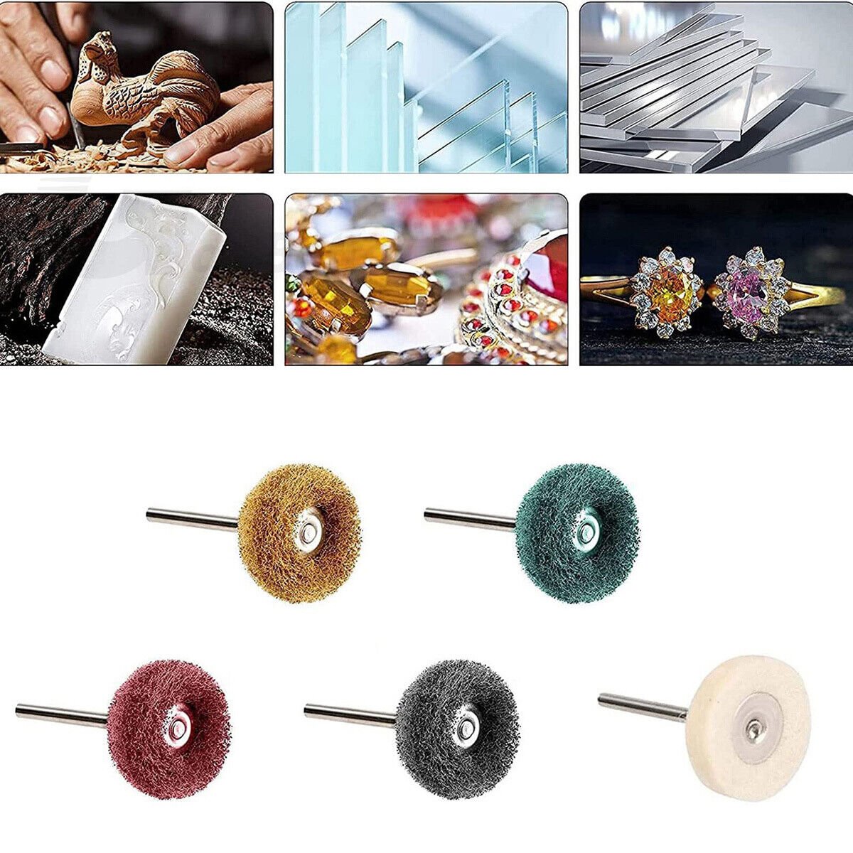 Dremel Polishing Wheels 25mm 50PCS | Professional Grinding & Buffing Set - HomeDIYer