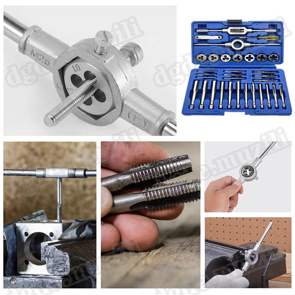 Experience Unmatched Quality and Durability with the Metric Tap and Die Set - A Comprehensive 32 - Piece Tool Kit for Precision Threading and Rethreading - HomeDIYer