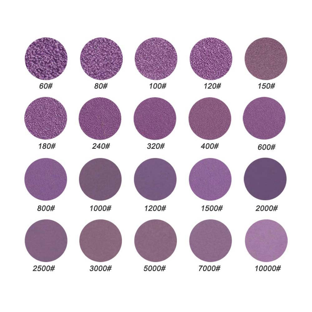 25mm Wet And Dry Sanding Discs 1 Inch Sandpaper Hook And Loop Pads Grit 60-10000