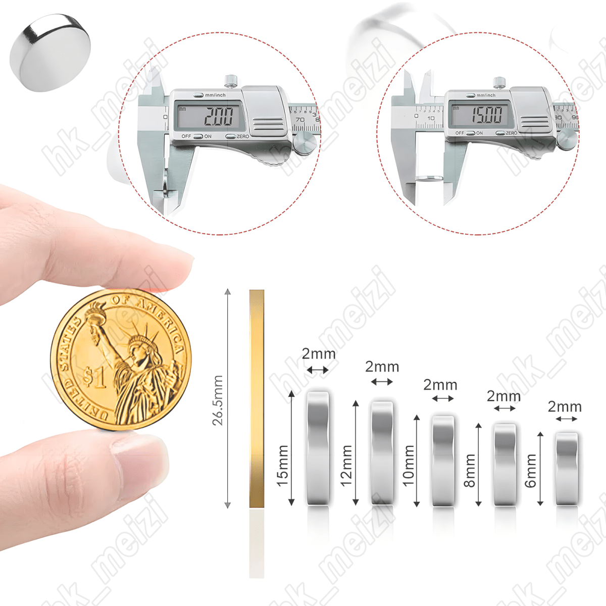 N52 Neodymium Round Disc Magnets mini/Tiny/Small/Large Magne for Door Fridge DIY - HomeDIYer