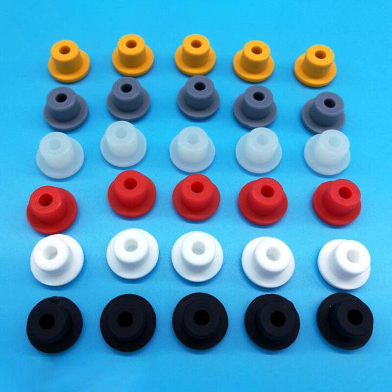 Grey Hole Plugs Round Silicone Rubber Seal Blanking End Caps Seal Bung 13mm ~ 48.5mm