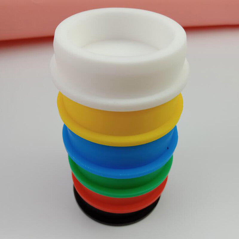 Yellow Hole Plugs Round Silicone Rubber Seal Blanking End Caps Seal Bung 13mm ~ 48.5mm