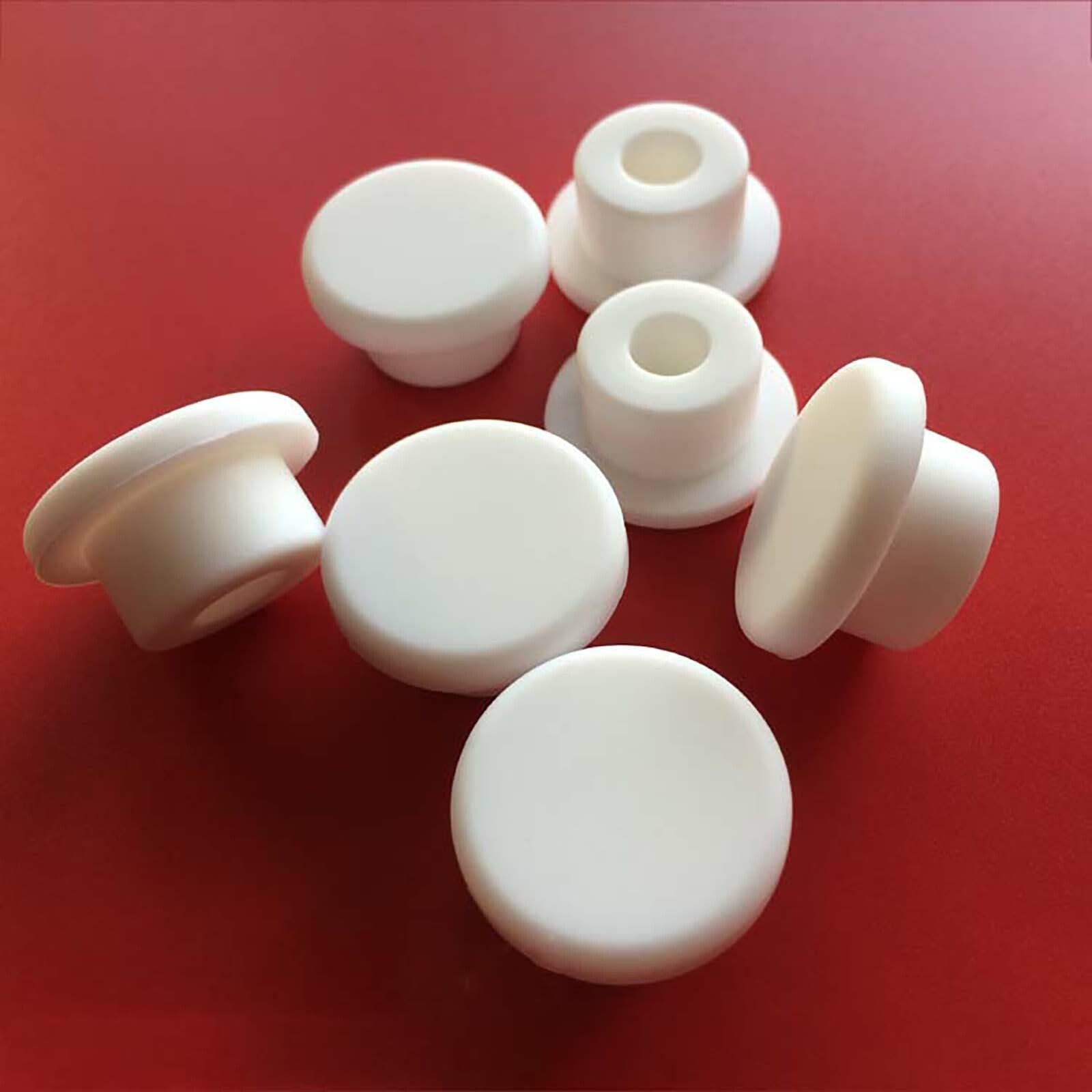 Silicone tube seal plug installed demonstration showing waterproof sealing effect