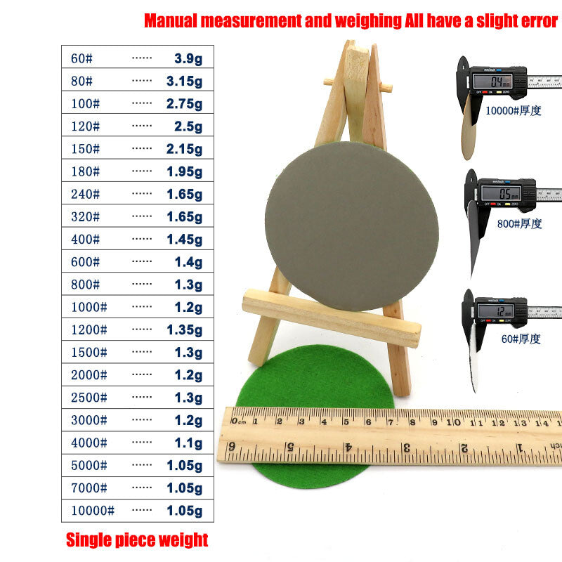 3" Inch 75mm Wet And Dry Sandpaper Grit 60# ~10000# Hook&Loop Sanding Discs Pads