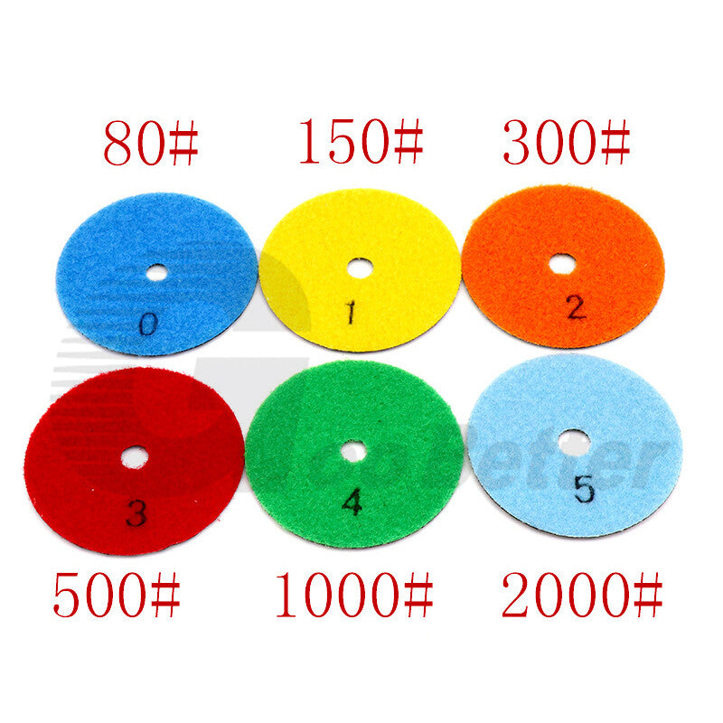 3" 4" Diamond Polishing Pads 75/100mm Grinder Disc Granite Marble Concrete Stone