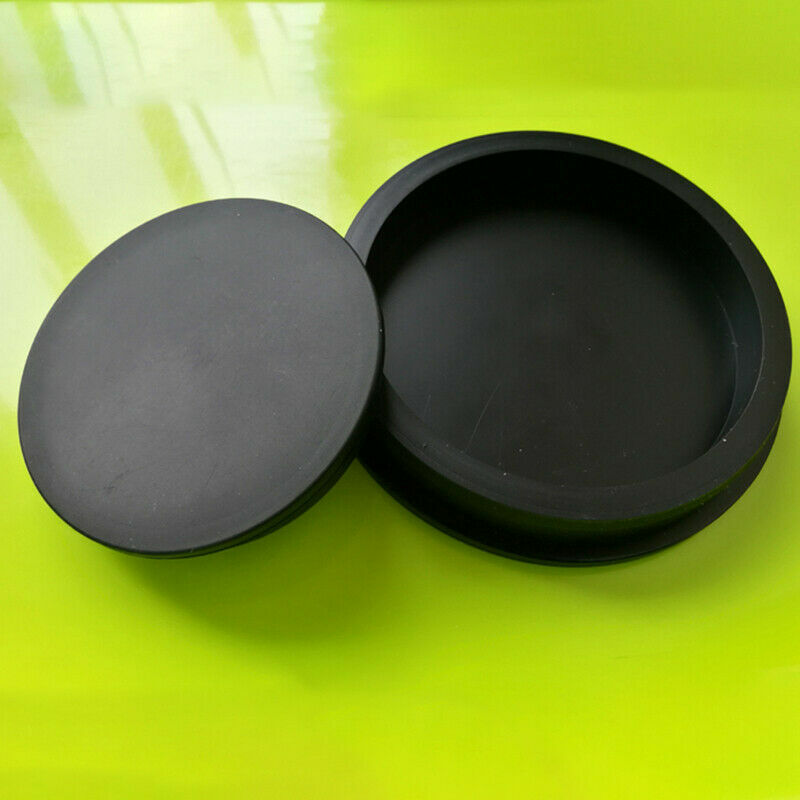 Assortment of black silicone rubber plugs in various sizes 85-200mm