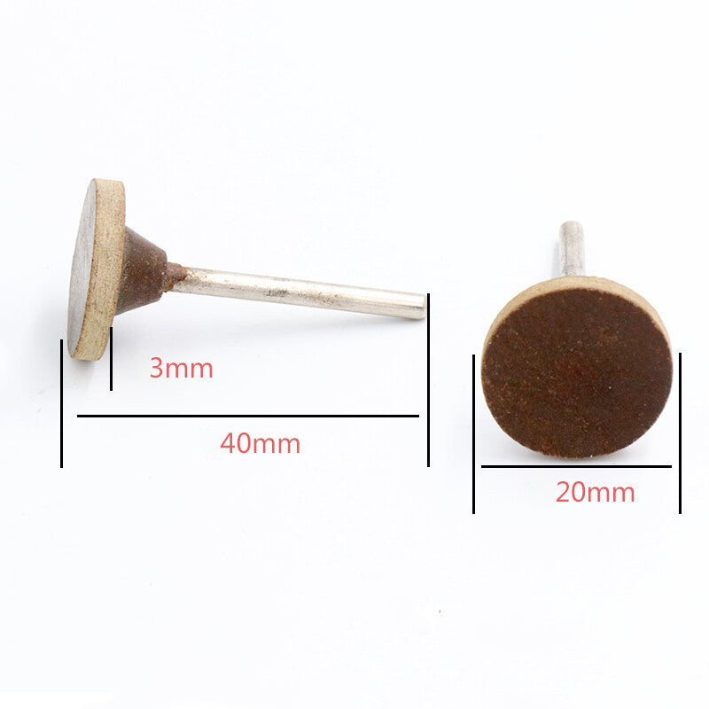 Wool Grinding Bit Buff Jade Stone Polishing 2.35/3mm Shank Dremel Rotary Tool